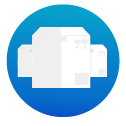 Assurance déménagement outre-mer: emballage de cartons et enveloppes bleus, symbolisant la couverture et la protection des biens lors d’un déménagement DOM-TOM.